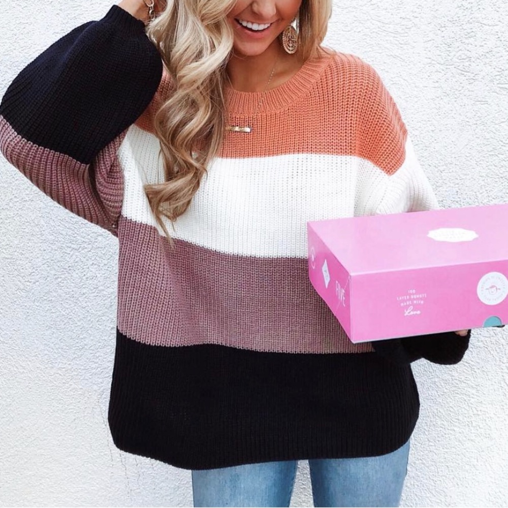 ISO Pink Lily “Lost In This Moment” Sweater